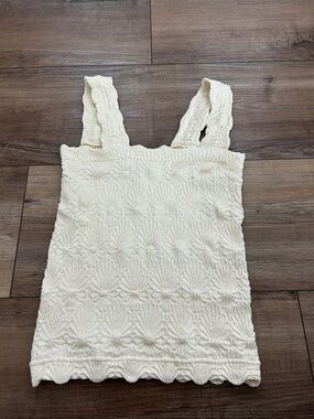 Isabelle’s Cabinet Cream Knit Tank Top - Women OS